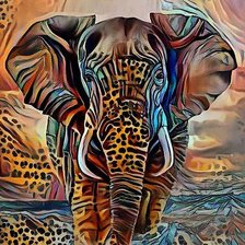 Схема вышивки «Elefante.»