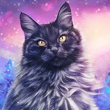 Схема вышивки «Gato.»