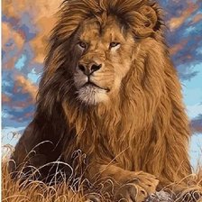 Схема вышивки «лев»