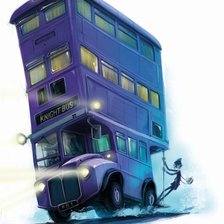 Схема вышивки «ночной автобус»