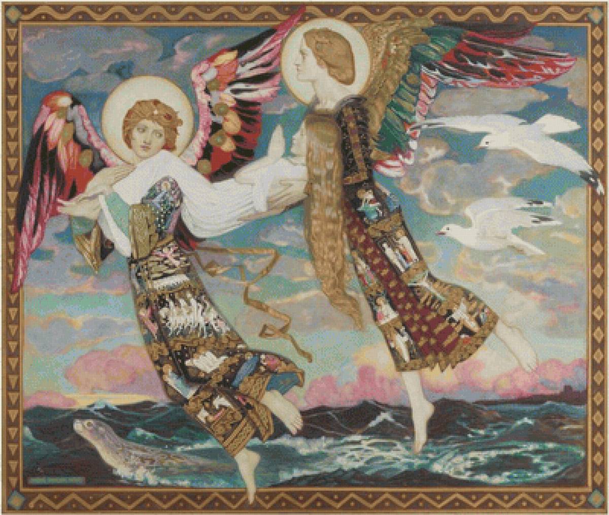 John Duncan, Saint Bride - ангелы, религия, море - предпросмотр