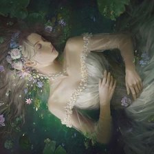 Схема вышивки «девушка»