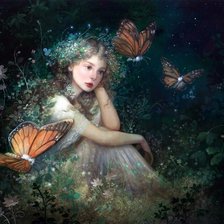 Схема вышивки «девушка»