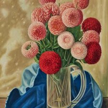 Схема вышивки «Boque de  dálias.»