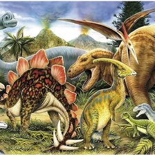 Схема вышивки «Dinossauros»