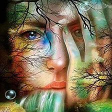 Схема вышивки «девушка-мечта»