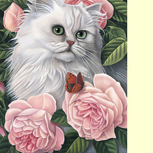 Схема вышивки «кот»