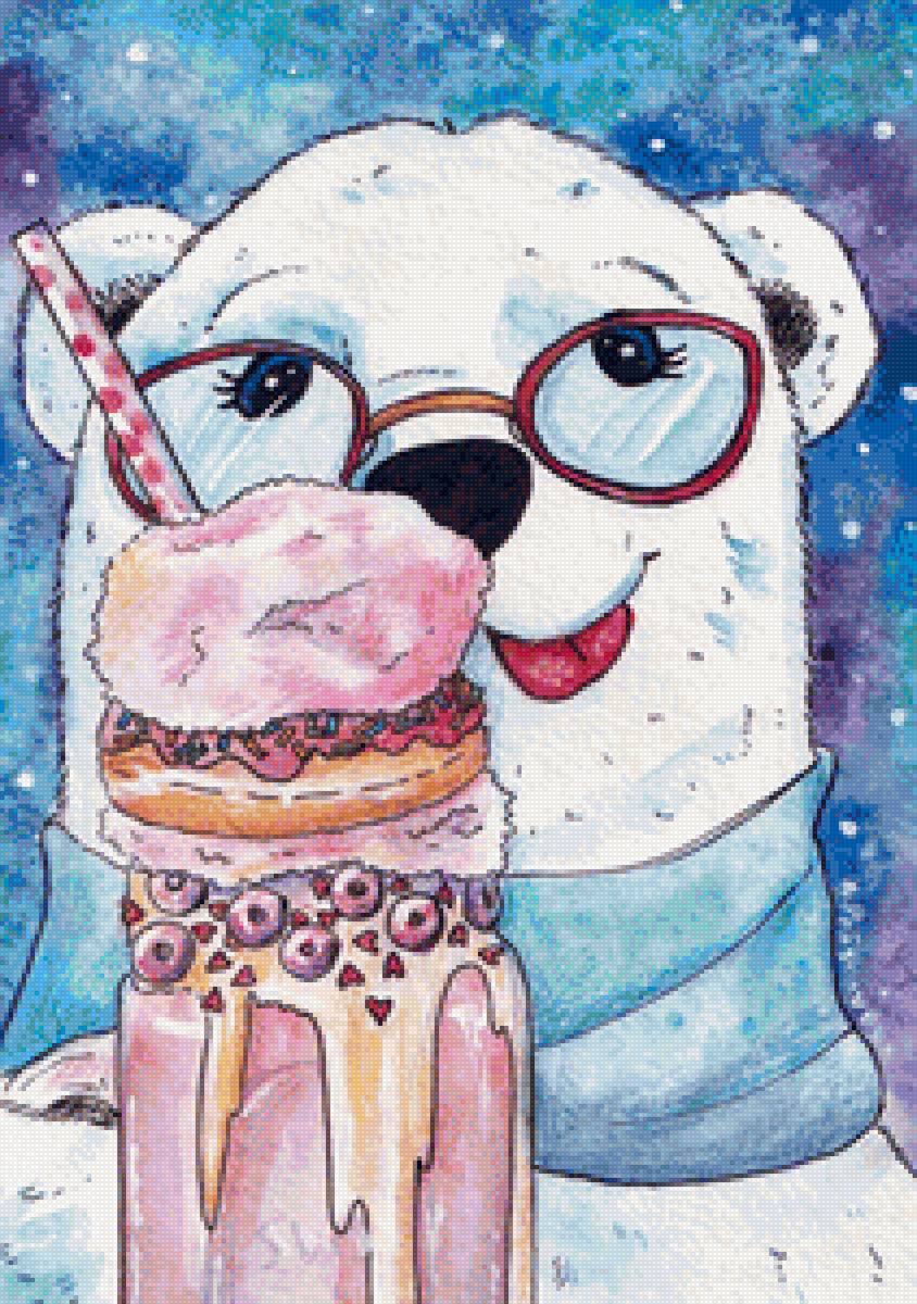 Белый мишка - предпросмотр