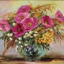 Схема вышивки «Boque de flores.»