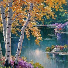 Схема вышивки «Paisagem.»