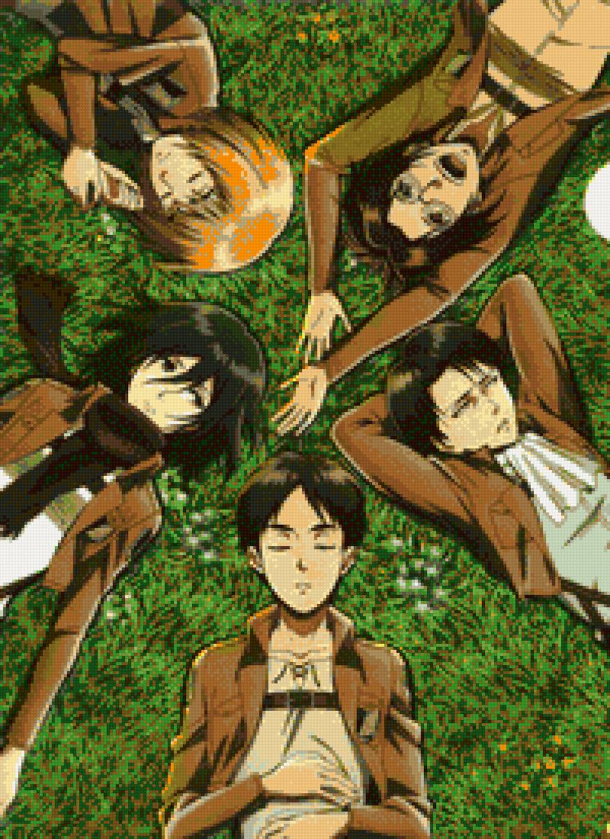 Атака титанов - ханджи, атака титанов, армин, эрен, леви, микаса - предпросмотр