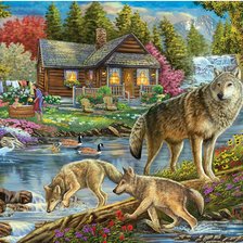 Схема вышивки «Paisagem.»