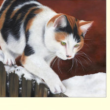 Схема вышивки «кот»