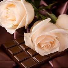 розы и шоколад