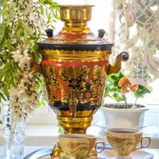 Схема вышивки «САМОВАР»