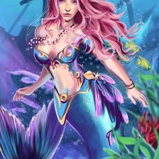 Схема вышивки «Русалка»