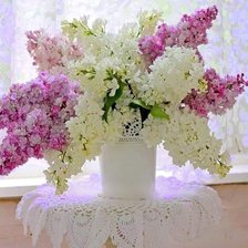 Схема вышивки «сирень»