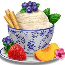 Схема вышивки «Мороженое»