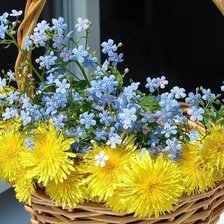 Корзинка с цветами