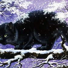 Схема вышивки «Gato.»