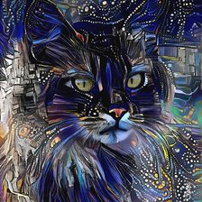 Схема вышивки «Gato.»