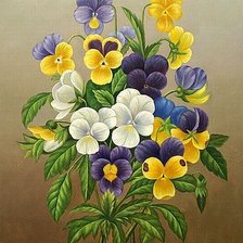 Схема вышивки «цветы»