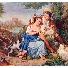 Схема вышивки «coppia»