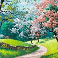 Схема вышивки «Пейзаж»