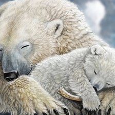 Схема вышивки «Медвежьи сны»