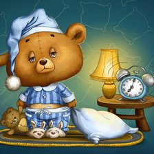 Схема вышивки «Перед сном»