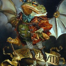 Схема вышивки «ХИЗЕР ТОЙРЕР. НЕНАСЫТНЫЙ мр ЖАБ»