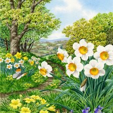 Схема вышивки «Paisagem.»