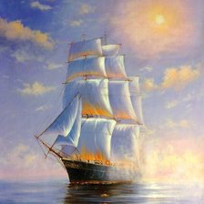 Схема вышивки «Корабль»