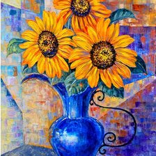 Схема вышивки «BOQUE GIRASOLES»