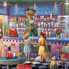 Схема вышивки «ЭДУАРД. КАФЕ-МОРОЖЕНОЕ АННЫ»