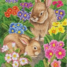 Схема вышивки «Coelhos.»