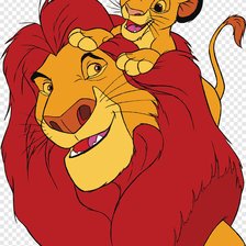 Схема вышивки «Король лев»