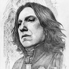 Схема вышивки «Северус Снейп»