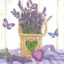 Схема вышивки «Букет лаванды»