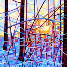 Схема вышивки «рассвет»