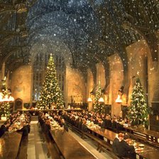 Схема вышивки «Зал Хогвартса»