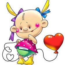 Схема вышивки «Девочка—карапуз»