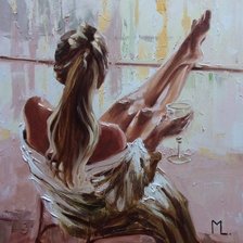 Схема вышивки «На балконе»