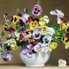 Схема вышивки «цветы»