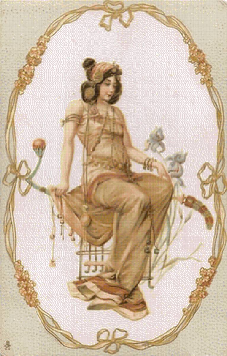 Винтаж - винтаж, женщина - предпросмотр