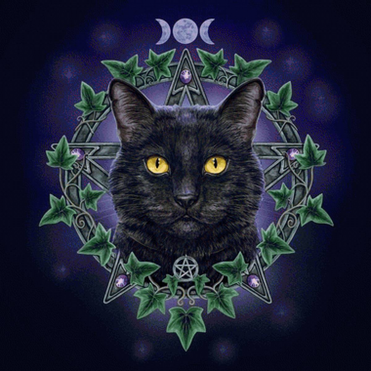 Gato. - animais.pintura.mistico. - предпросмотр