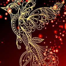 Схема вышивки «Птица дивная»