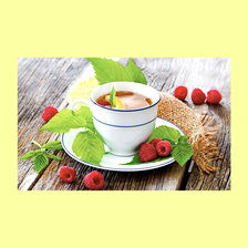 Схема вышивки «Утро.Чай с малиной»