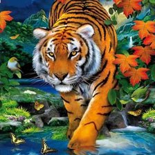 Схема вышивки «тигруля»