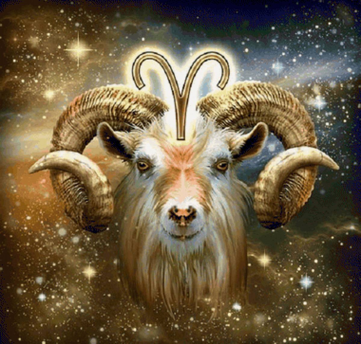 Signo de aries. - horoscopo.signos .aries.pintura.animais. - предпросмотр